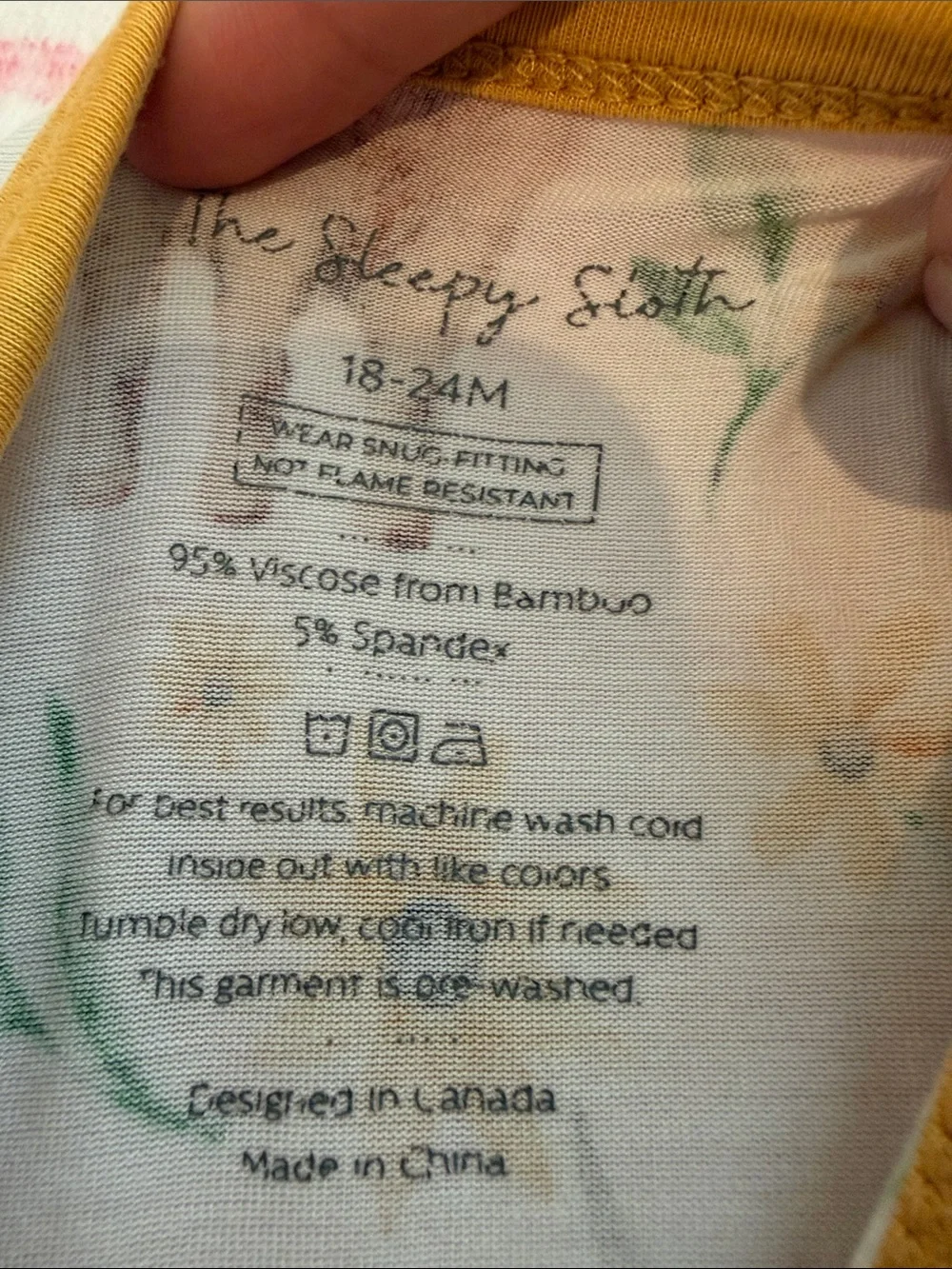 Toddler bamboo zippy in Mustard and Ivory with highland cow Print